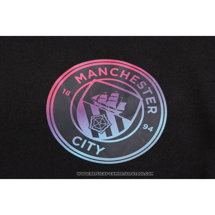 Camiseta Polo del Manchester City 22-23 Negro